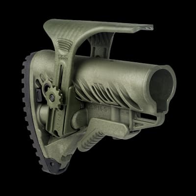 GLR16 Collapsible Buttstock With Cheekriser Green