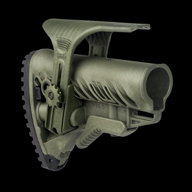 GLR16 Collapsible Buttstock With Cheekriser Green