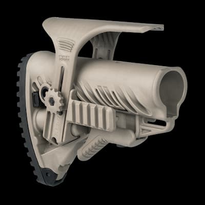 GLR16 Collapsible Buttstock With Cheekriser And Rail Tan