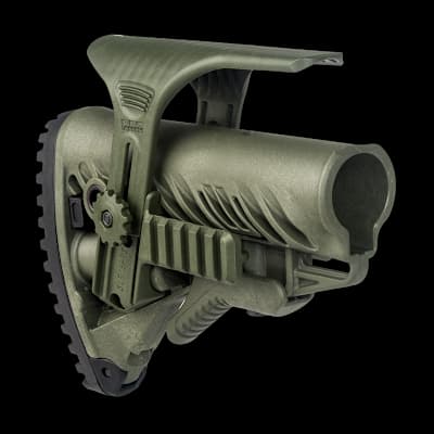 GLR16 Collapsible Buttstock With Cheekriser And Rail Green