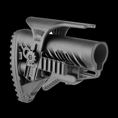 GLR16 Collapsible Buttstock With Cheekriser And Rail Black